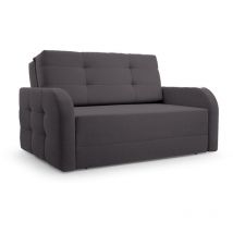 Schlafsessel Sofa Sessel Jugendsofa Schlafsofa 2-Sitzer Gästebett mit Schlaffunktion und Bettkasten Kindersofa Porto 120 – Dunkelgrau (bragi 16)