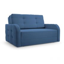 E-meubles - Schlafsessel Sofa Sessel Jugendsofa Schlafsofa 2-Sitzer Gästebett mit Schlaffunktion und Bettkasten Kindersofa Porto 120 – Dunkelblau