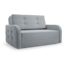 Schlafsessel Sofa Sessel Jugendsofa Schlafsofa 2-Sitzer Gästebett mit Schlaffunktion und Bettkasten Kindersofa Porto 120 – Hellgrau (BRAGI 13)