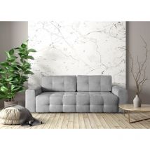 Schlafsofa Designersofa Sofa 3-Sitzer arielle in Stoff Perfect Harmony Grau