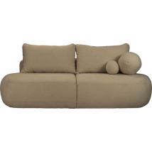Schlafsofa Mit Bettkasten – 3-sitzer Sofa Couch Mit Schlaffunktion – Skandinavische Polstercouch Mit Rücken- Und Dekokissen Für Wohnzimmer – Weicher 