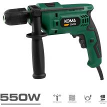 Schlagbohrmaschine 550W 230V 50Hz Bohr- und Hammerfunktion Koma Tools