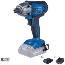 Schlagschrauber 20V Akku 2.0Ah und Ladegerat ixes Scheppach c-id180-x