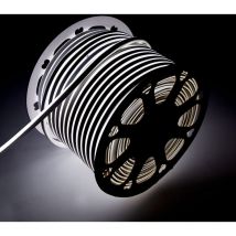 Greenice - LED-Streifenschlauch 'Neon Flex' 6W 6000oK 24V 8x16mm Einfach 120xSMD2835 6W/M x1M 40.000H - Schnitt 5CM [HONSPVC8x16S220CMCW]