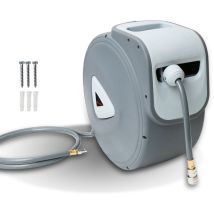 Swanew - Schlauchaufroller Schlauchtrommel 30 m automatisch 18 bar – Wand-Schlauchbox mit 1/4 Zoll Anschluss und Einzug-Automatik – Schlauchaufroller