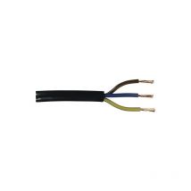Schlauchleitung H05VV-F 3 x 1,0 - 5 Meter, schwarz Schlauchleitung