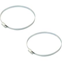 2x Schlauchschelle 120 - 140 mm dn 125 Schlauchklemme verzinkt Zubehör