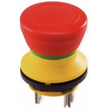 Not-Halt-Taste – Rot – Gelber Frontrahmen – Ø 22,3 mm – IP65/IP67 – 50000 Betätigungen – EN 60947-5-1