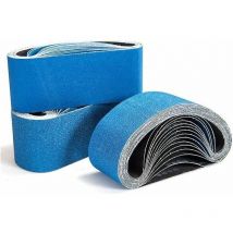 Schleifbänder, 100 x 610 mm Schleifbandgruppe, Schleifband mit 4 x 40/60/80 Körnungen für Bandschleifer. Wird zum Schruppen, Abbeizen und Polieren