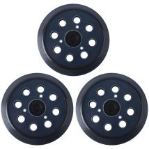 Schleifteller 125 mm kompatibel mit Makita 743081-8 Ersatz BO5010 8 Löcher (3 Stück)
