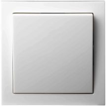 Schlichtes Kreuzschalterset inkl. Rahmen aus der Serie Slim-Line