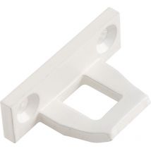 Schließblech zu Oberlichtschnapper alu Überschlaghöhe 3 mm weiß ral 9010