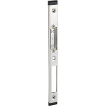 Schließblech GU-Securyverstellbar links, Falz 11/20 mm,verzinkt silber