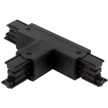 Led Line - Verbinder T Für 3-phasen-stromschiene Lumicanto Rechts Schwarz Mit Einspeisemöglichkeit Prime