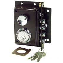 Schloss JIS 240 Lackiert braun 11x7/ Rechts