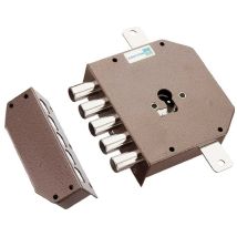 Schloss zum Auftragen von dreifach für Zylinder Europ links E 63 - mm 132 x 146
