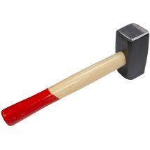 Schlosserhammer, 1500g Fäustel mit Holzgriff, Stahl Kopf