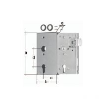 GAH Alberts Schlosskasten DIN L/R Maß A172xB94xC60mm Maß E 30mm Dornm.60mm - 417031