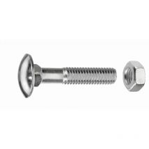 Schlossschrauben M8 x 20 mm, 50 Stück Schlossschrauben