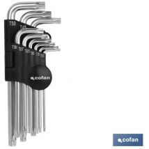 Satz Mit 9 Torx-winkelschlüsseln (t-10 - T-50)