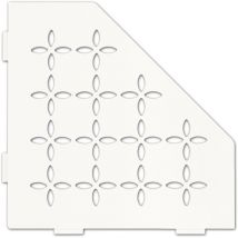 Schlüter SES2D5MBW-E-S2 Ablage Floral 75x195x195x75mm Brillantweiß matt