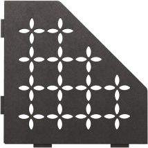Schlüter SES2D5TSDA-E-S2 Ablage Floral 75x195x195x75mm Dunkelanthrazit