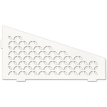 Schlüter SES3D5MBW-E-S3 Ablage Floral 62x295x154mm Brillantweiß matt