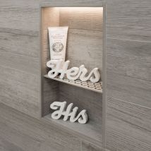 Schlüter shelf n S1 Ablage Curve Creme