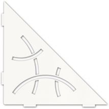 Schlüter SES1D6MBW-E-S1 Ablage Curve 210x210mm Brillantweiß matt