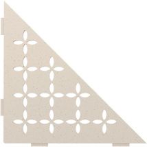 Schlüter SES1D5TSI-E-S1 Ablage Floral 210x210mm Elfenbein