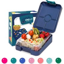 Schmatzfatz Lunch Box Enfant, Boite Repas Compartiment, Boite à Lunch Bento Colorée, Boite a Gouter Enfant Sans bpa, Boite Dejeuners Etanche et
