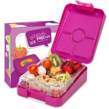 Schmatzfatz Lunch Box Enfant, Boite Repas Compartiment, Boite à Lunch Bento Colorée, Boite a Gouter Enfant Sans bpa, Boite Dejeuners Etanche et