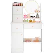 Schminktisch, weiß, 80x40x130cm