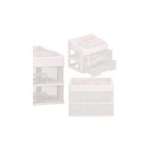 Schmuck- Und Kosmetikbox 34x30x25cm, Organizer Mit Fächern, Milchig