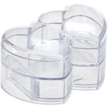 Schmuckkästchen Doppelherz Motiv Schmuck Organizer Schmuckkasten Herz Optik