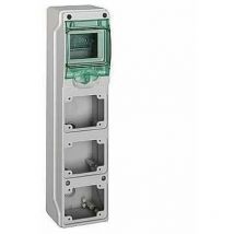 Schneider - 13177 Mini coffret kaedra pour prises industrielles 98x392mm avec 4 modules