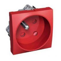 Schneider ALB45216 - Steckdose Altira Rotoclip 2P+E rot - mechanische Kodierung 16A