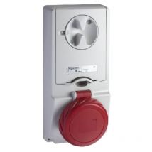 Schneider - Vertikale verriegelte Steckdose 3X16A+NT 400V IP65 82186