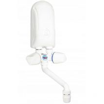 Dafi - POZ02412 calentadory hervidor de agua Vertical Sin depósito (instantánea) Cromo, Blanco