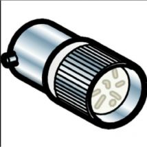 Schneider lampada di segnalazione e indicazione led bianca ba 9s 24vac dl1cj0241