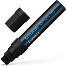 Schneider Maxx 260 Chalk Marker Chisel Tip Black (Pack of 5)