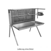Schneider Spanferkelgrill aus Edelstahl 120 cm Drehspieß Grillspieß