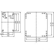 Schneider Electric - NSYMM64 Montageplatte (l x b) 600 mm x 400 mm Stahl verzinkt 1 St.