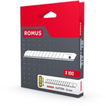Schneidklingen Romus 9 Mm Standards, 100 Stück Im Distributor - Romus