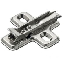 Kreuzgrundplatte mit Schnellverschluss Bohrung 37 x 32 mm zum Anschrauben 0 mm Stahl Salice BAV3M09F