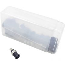 354 000057 Presa di sicurezza da laboratorio Nero 24 pz. - Schnepp