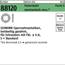 Scheiben Federstahl s 18 mech. verzinkt mech Zn k 100 Stk - Schnorr