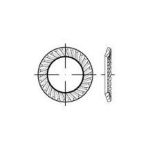 Scheiben Federstahl vs 18 mech. verzinkt mech Zn k 100 Stk - Schnorr