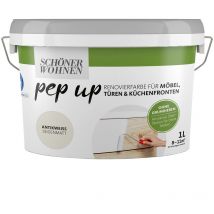 Schöner Wohnen FarbePep Up für Möbel, Türen + Küchen 1,0 Ltr. antikweiß