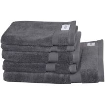 Schöner Wohnen Handtuch Cuddly - 5er Set 50x100 Cm, Grau